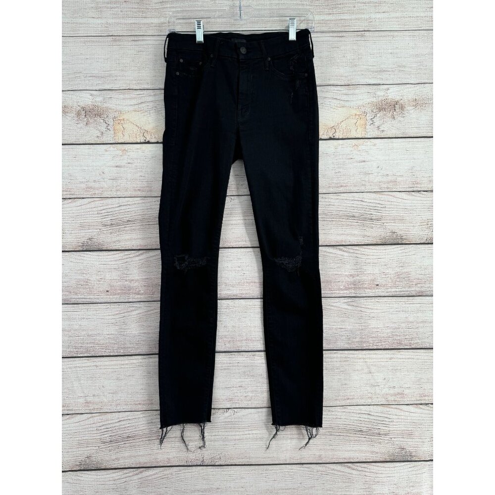 MOTHER Black Skinny Jeans